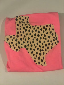 Neon pink Texas Vneck