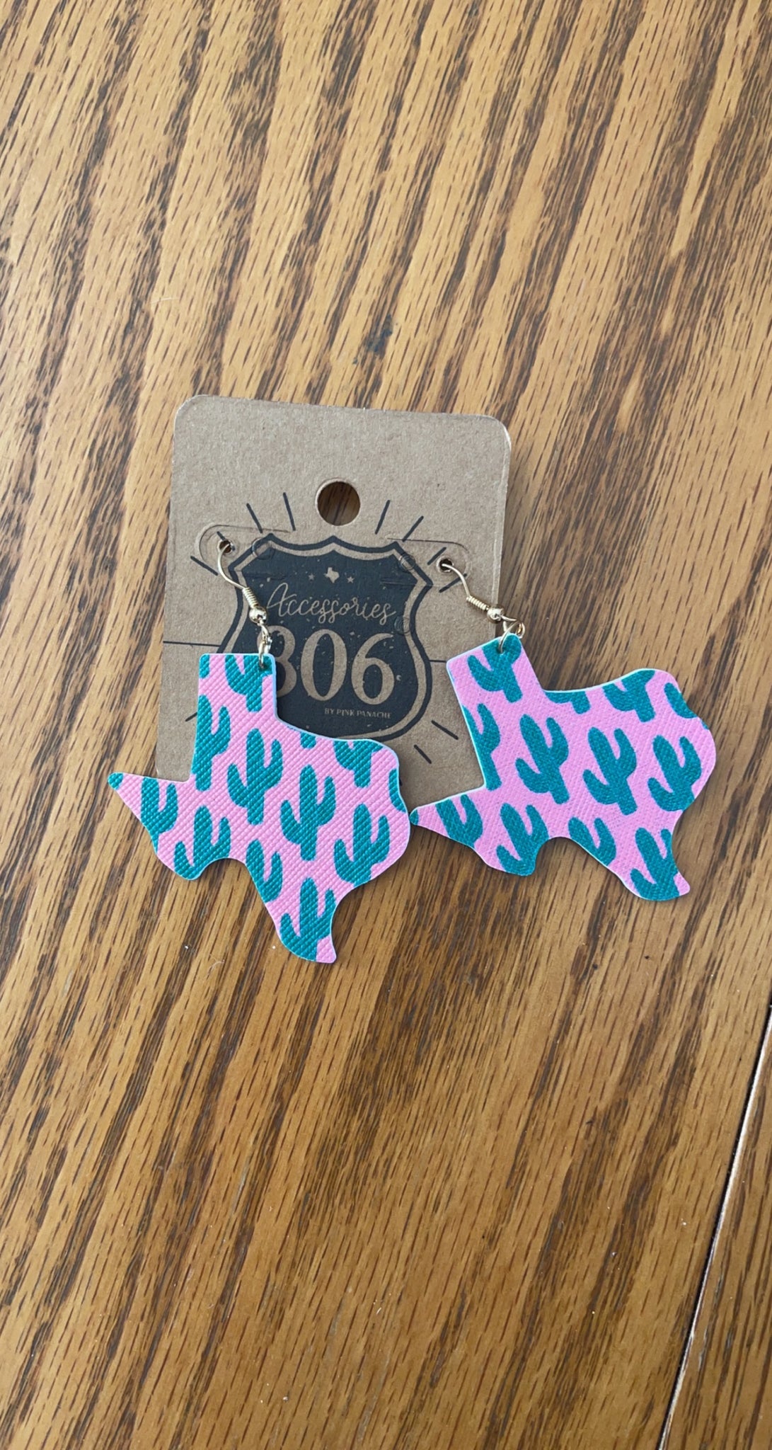 Pink Texas earrings