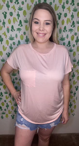 Blush basic top